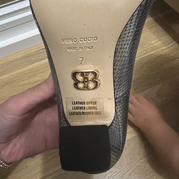 Beautiisoles pumps silver snake print - Picture 3 of 3